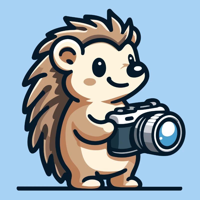 Schnappschuss-Igel: Der Shutterbug-Kumpel
