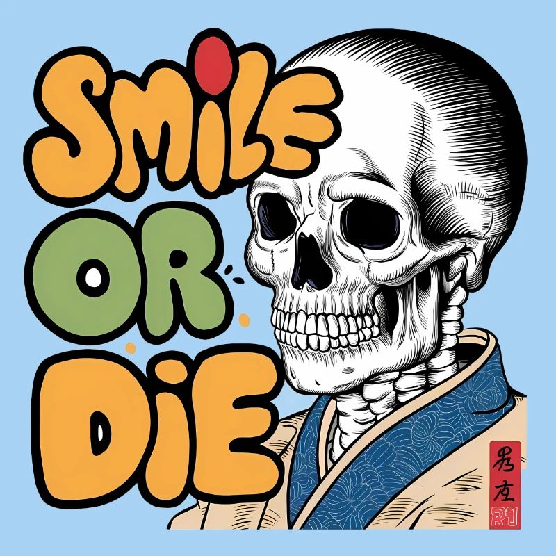 Skeletor with Optimistic Message