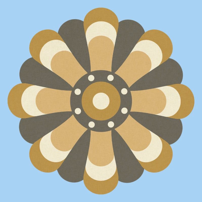 Fleur dorée et brune