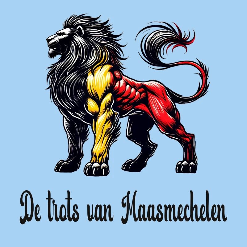 Maasmechelen lion flag design