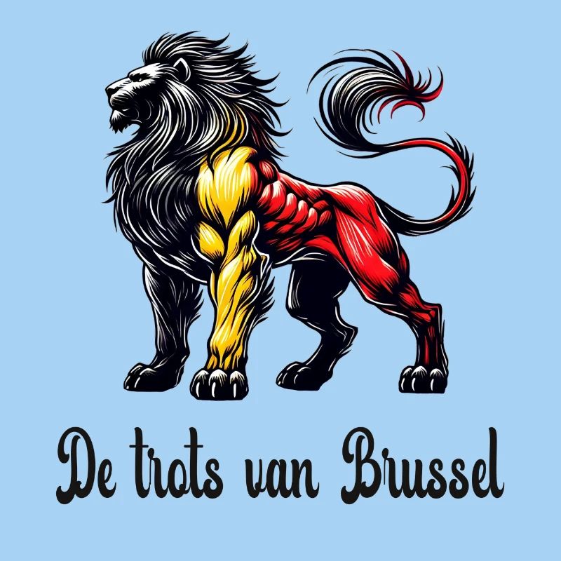 Brussels lion flag design