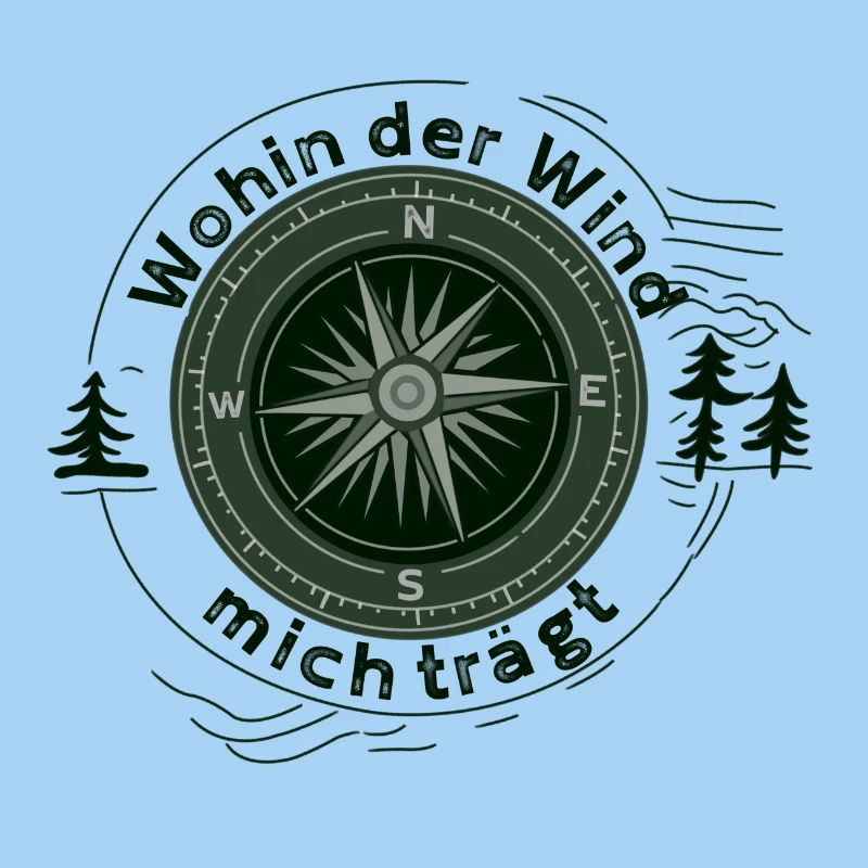 Wohin der Wind mich trägt – Kompass Design