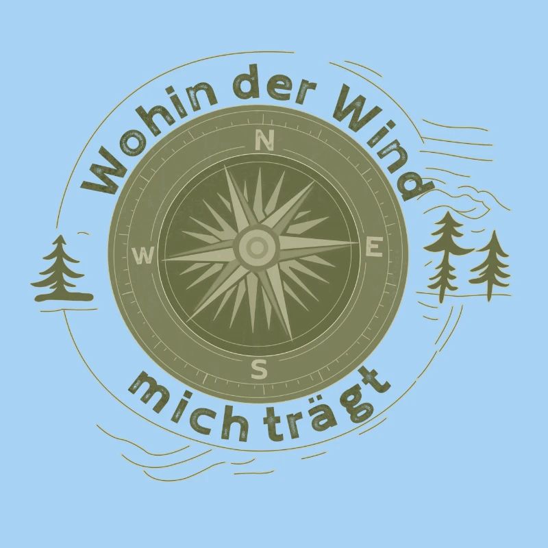 Wohin der Wind mich trägt – Kompass Design