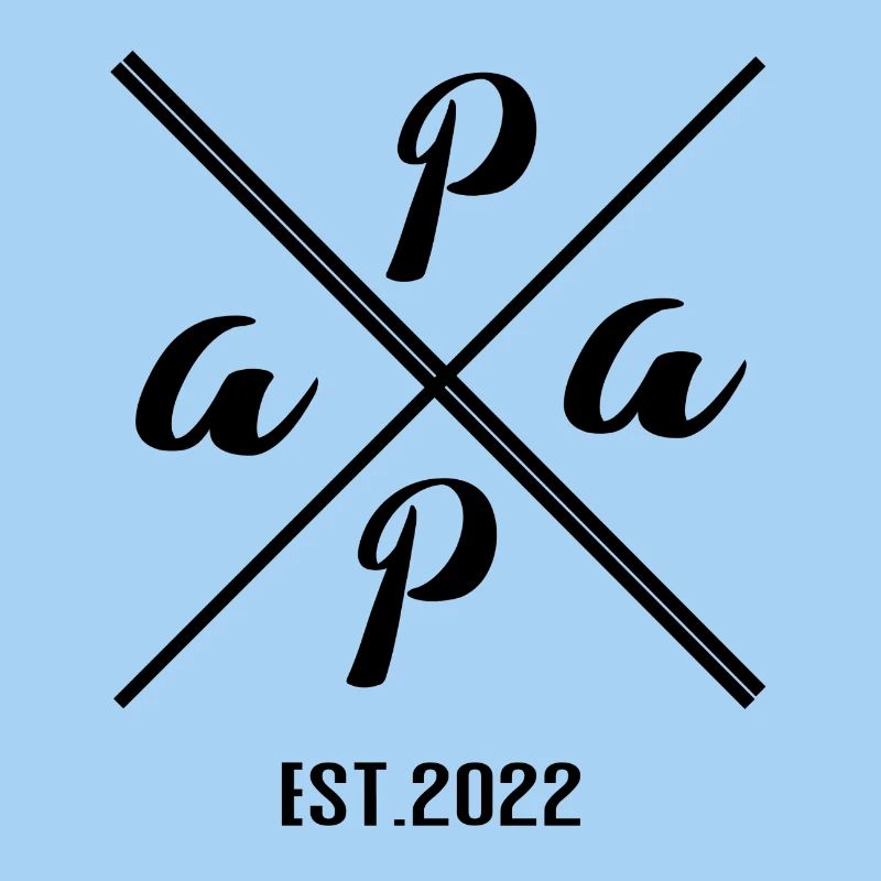Papa Established 2022 - Conception de cadeau minimaliste