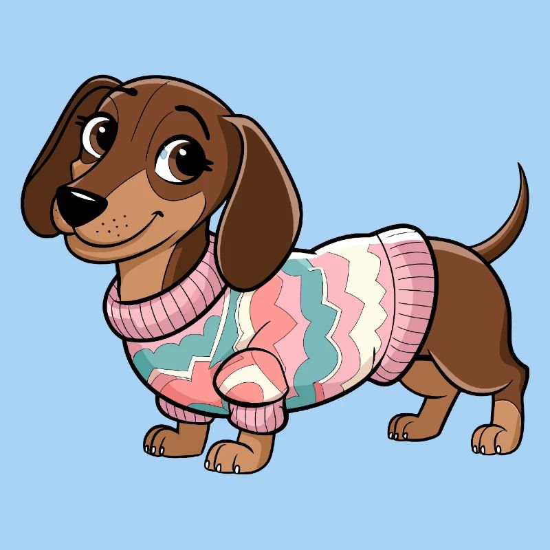 Kuscheliger Pullover Dackel