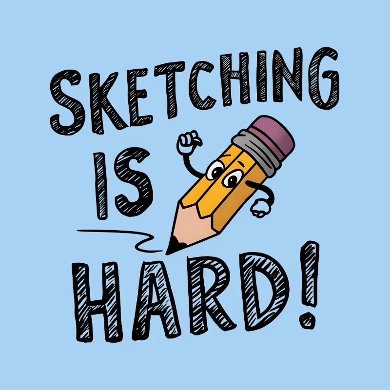 Faire des croquis est difficile