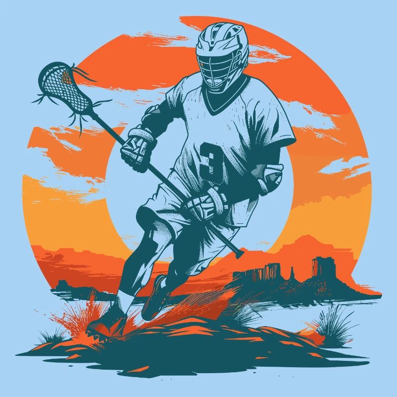 Lacrosse Player Graphics