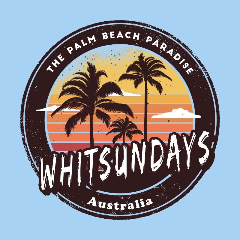 Whitsundays Australia Palm Trees Design