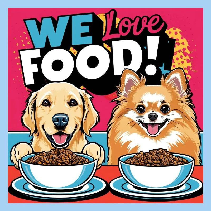 Chiens comiques - Nous aimons la nourriture