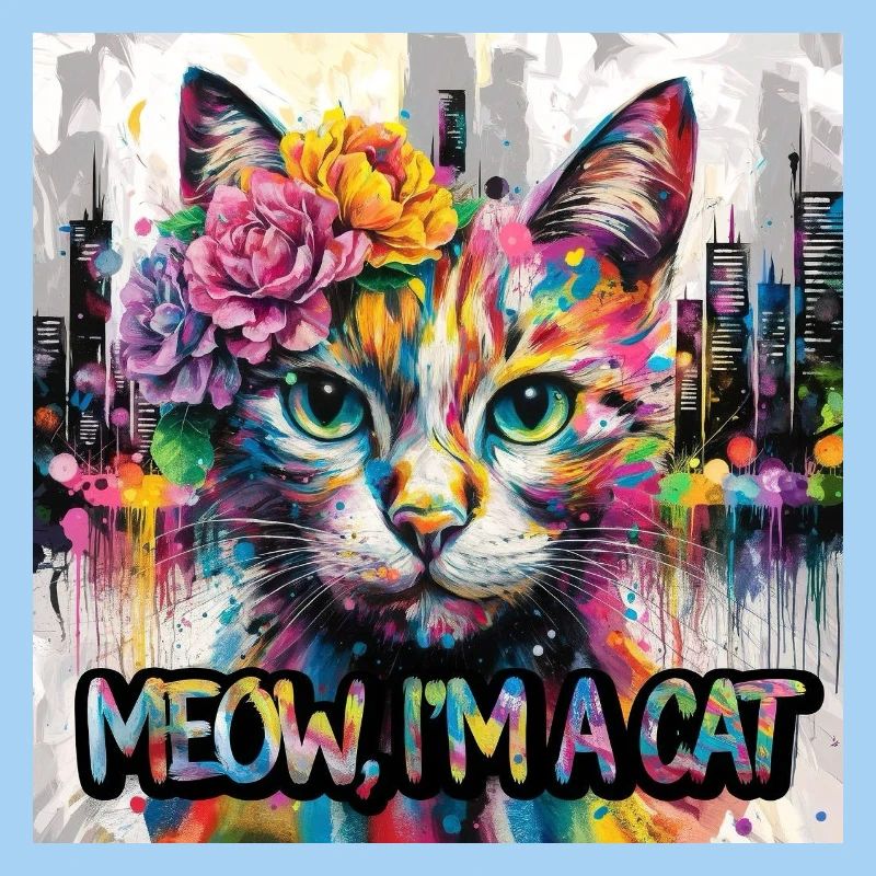 Kunstvolle Katze Version 2