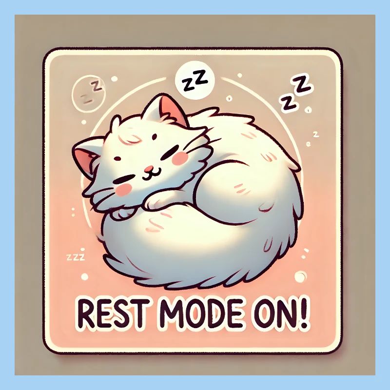 Rest Mode – Sleeping Cat