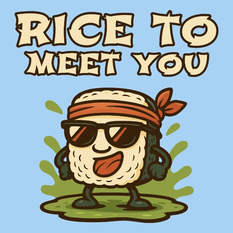 Riz pour te rencontrer Riz de dessins animés