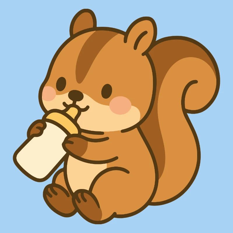 Fläschchen-Flauschehörnchen