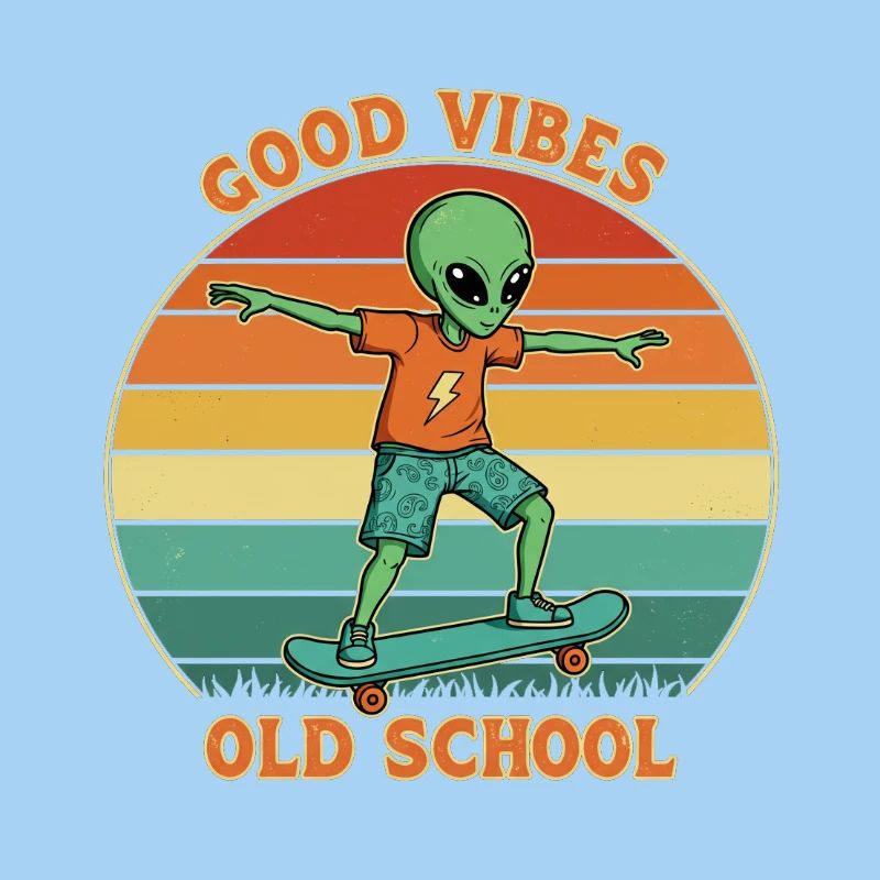 Retro Alien Skater