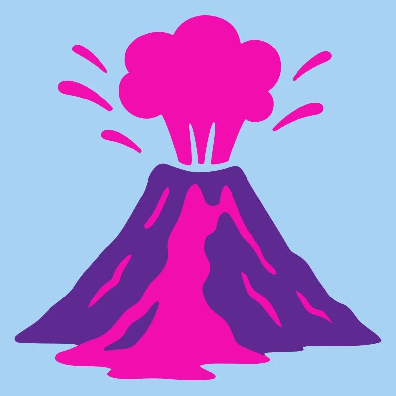 Vulkanausbruch in pink