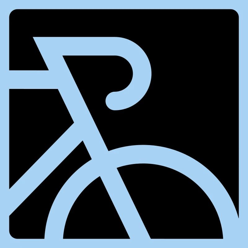 Stilisiertes Rennrad mit Dropbar