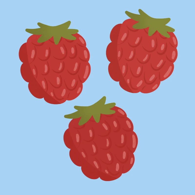 Lebendiges Himbeerfruchtmuster