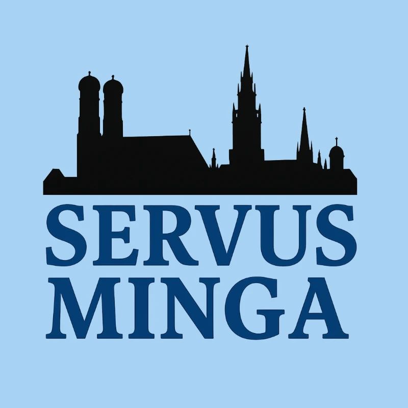Servus Minga Silhouette Design