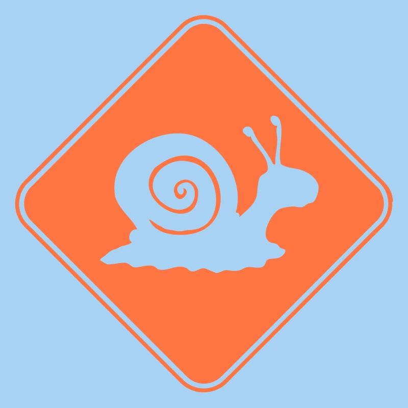 Snail Danger Caution Sign Warning