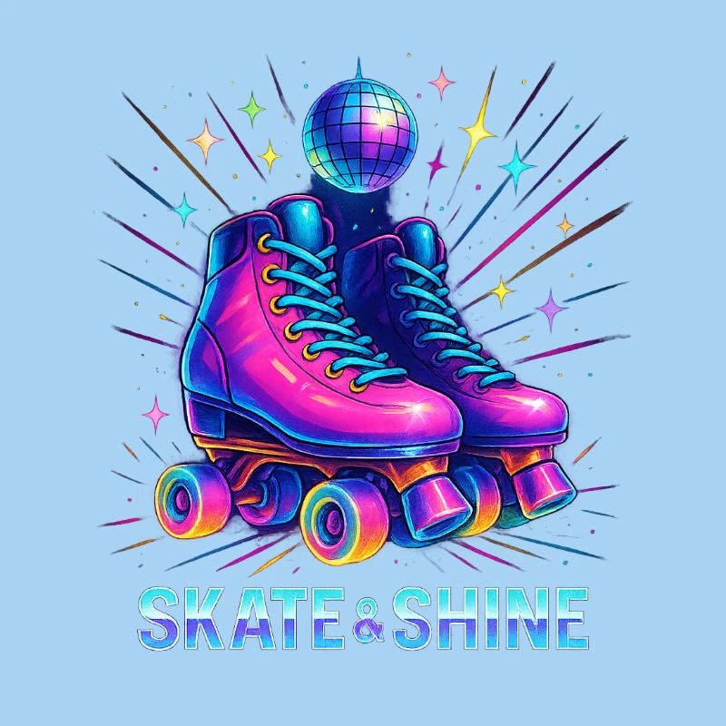 Neon Roller Derby Stil