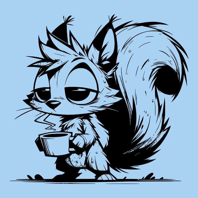 Please Do Not Disturb – Squirrel Coffee Time