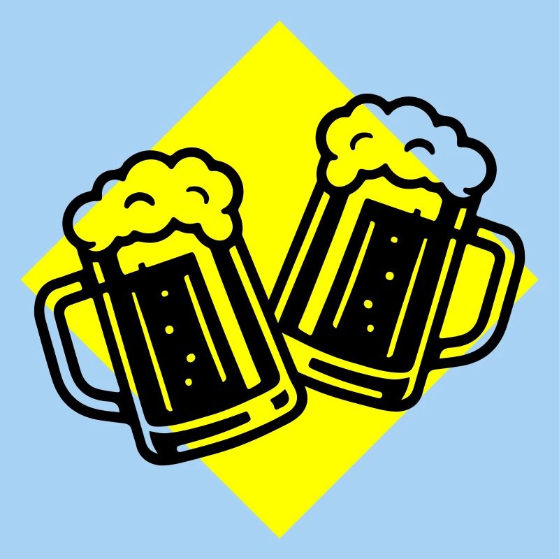 Bier Anstoßen Bierkrug