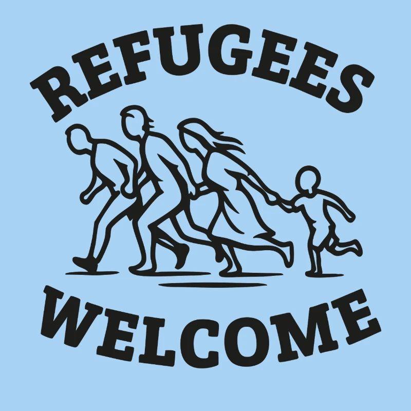 Refugees Welcome Illustration