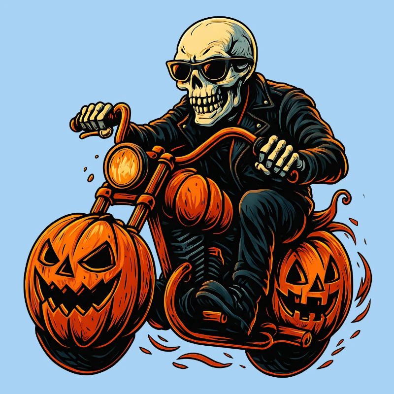 Gruseliger Biker