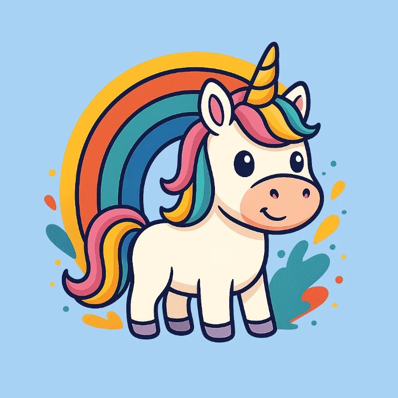 Rainbow Unicorn Graphic