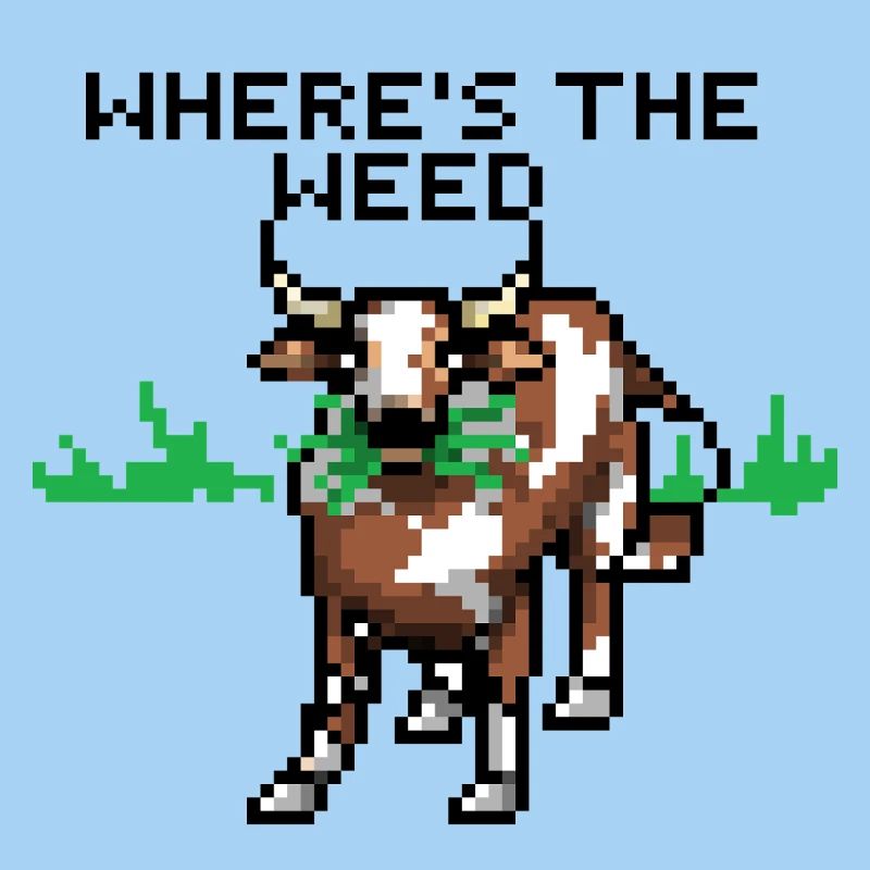 Pixelart Kuh