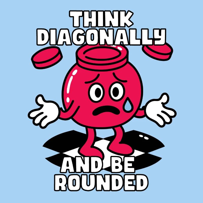 Think Diagonally, Be a Checker