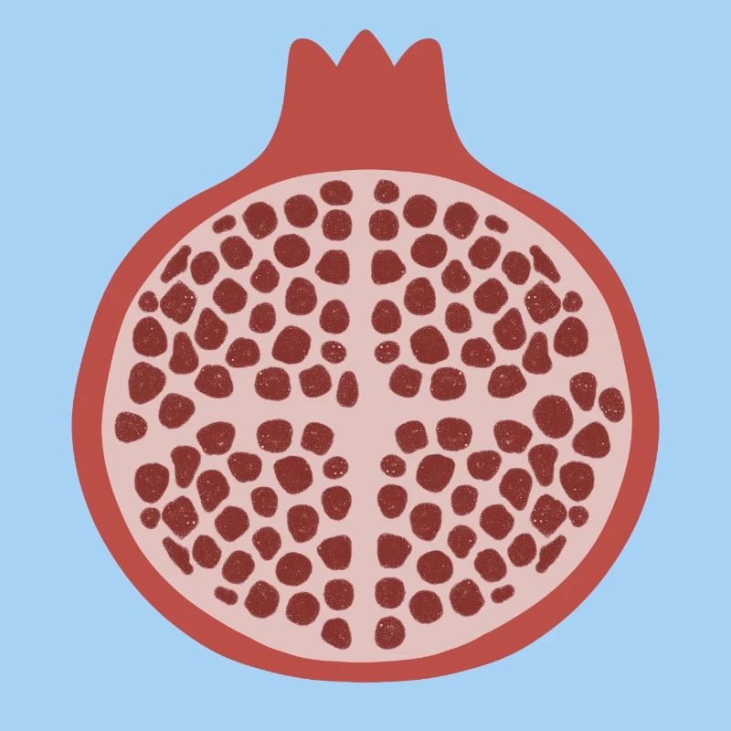 Pomegranate Half