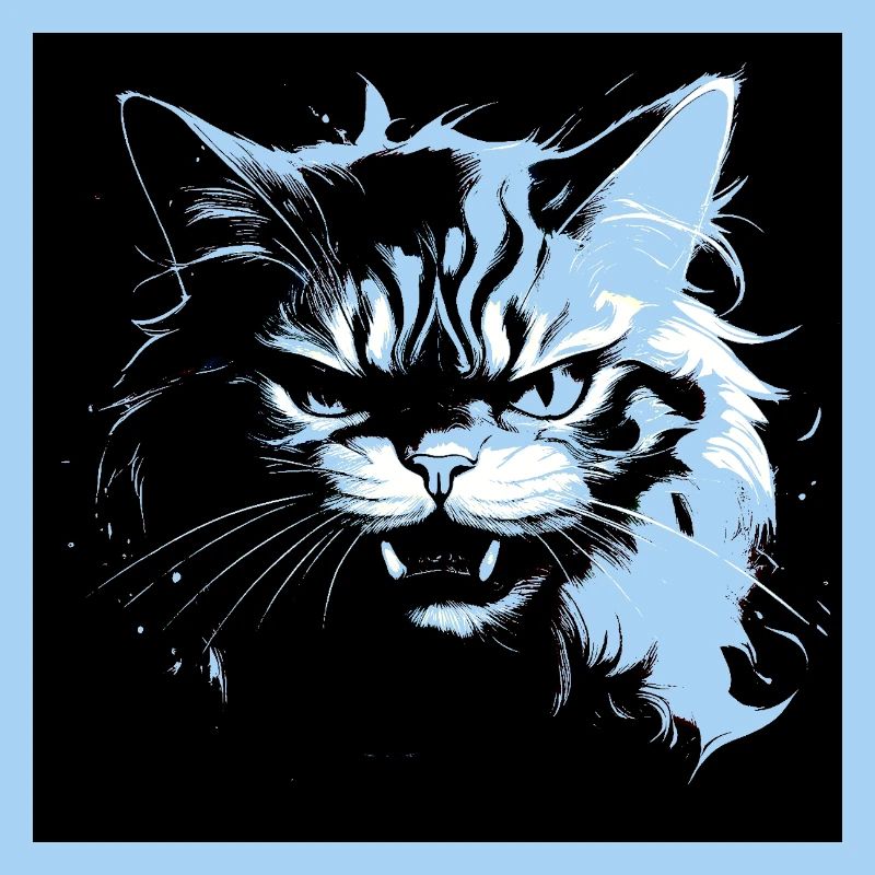 Angry cat