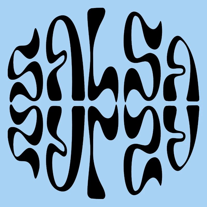 Typografisches Salsa-Logo-Design