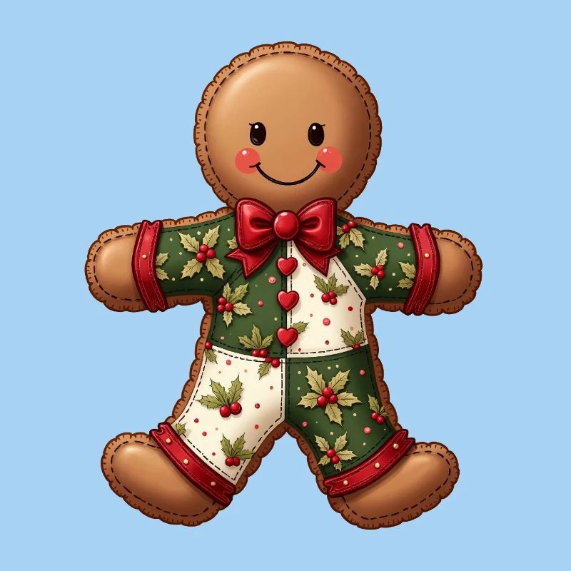 Gingerbread Weihnachtsmotiv Patchwork
