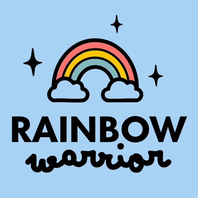 Regenbogen-Krieger-Logo