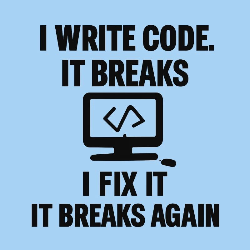 J’écris du code – T-shirt de programmeur drôle