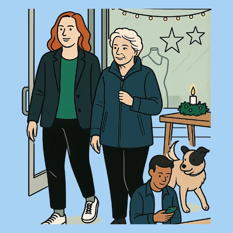 mit Oma einkaufen