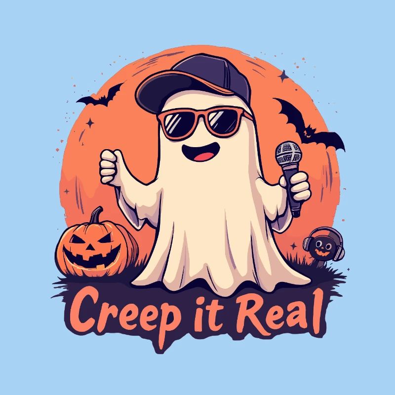 Creep It Real Ghost mit Mikrofon