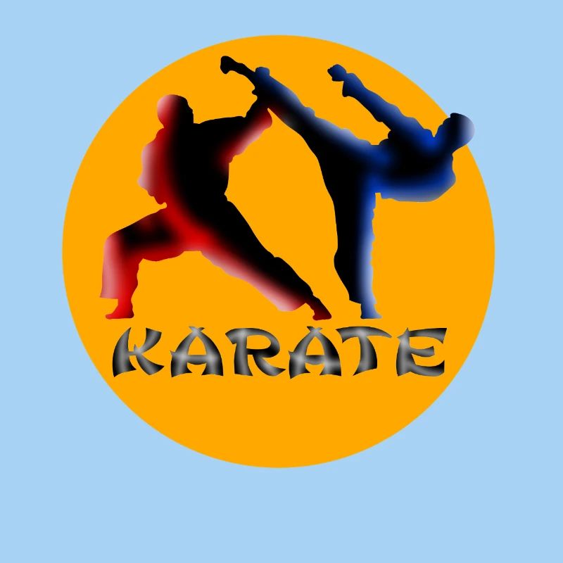 Kampfkunst Dynamik Karate Silhouette