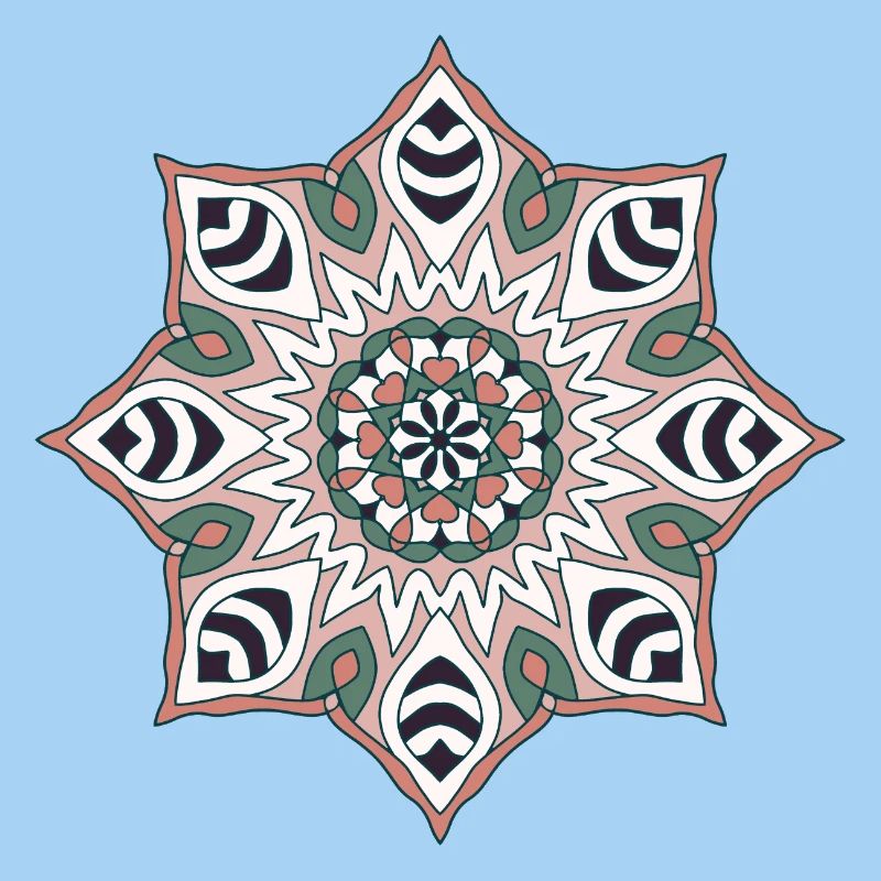 Earth Tone Mandala Pattern