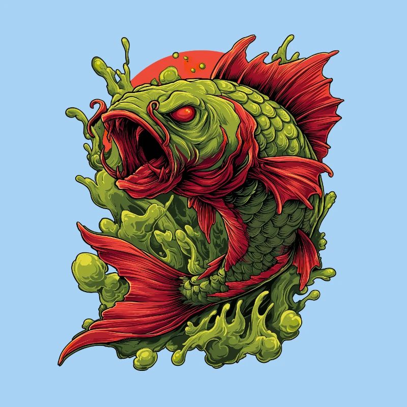 Smaragd-Koi-Wut-Spritzer