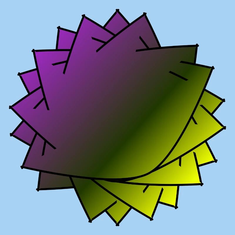 Gradient Leaf Spiral