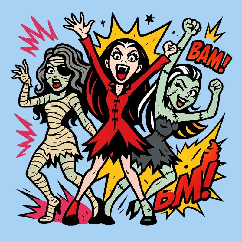 Comic Horror Monster Dance