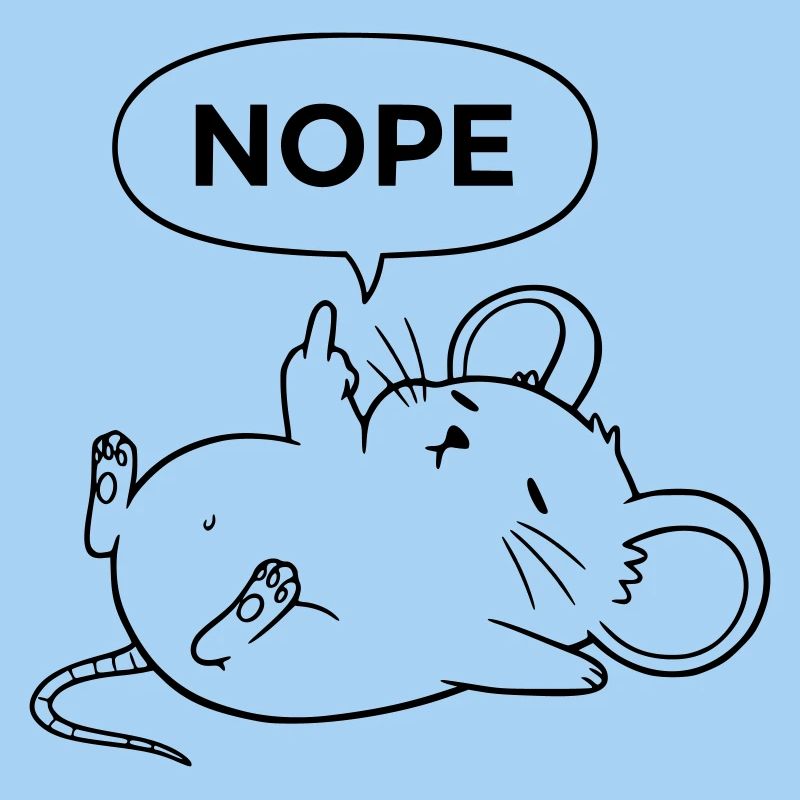 Nope Mouse | Déclaration de doigt d’honneur effronté