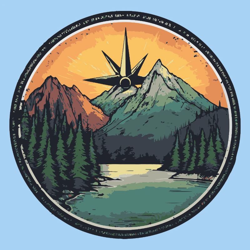 Mountains Compass