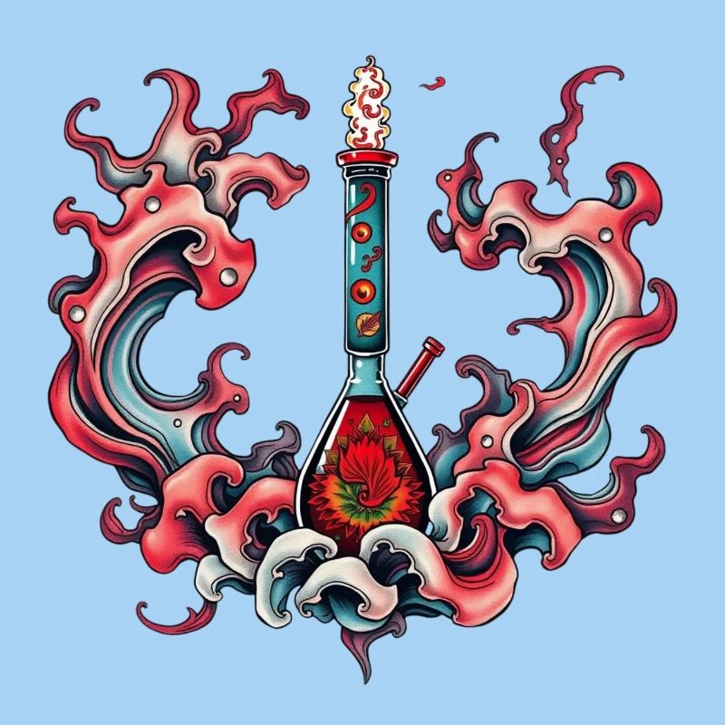 Psychedelic Bottle Flame