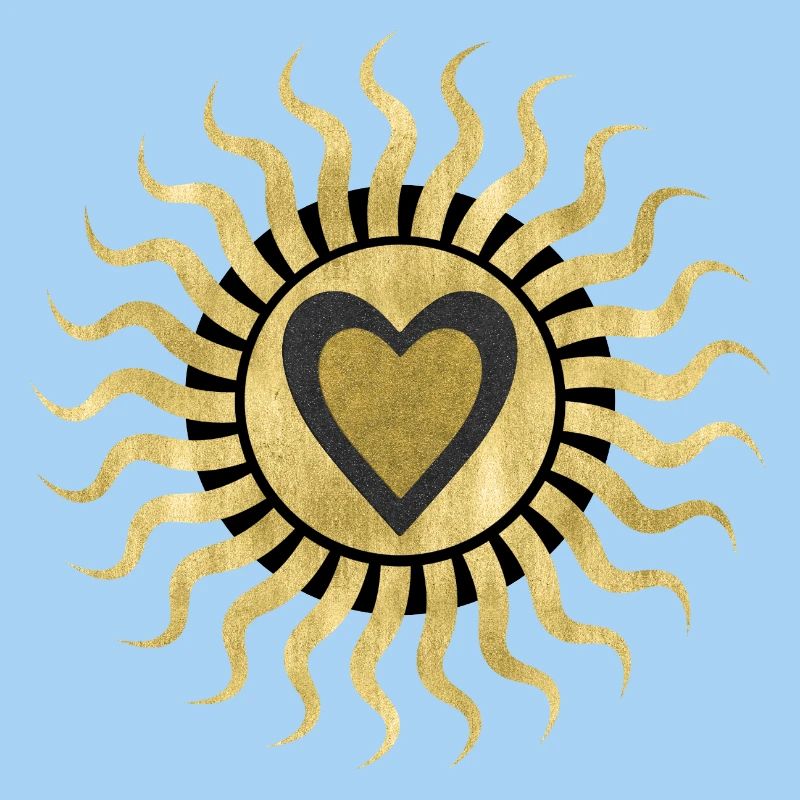 Goldenes Sonnenherz