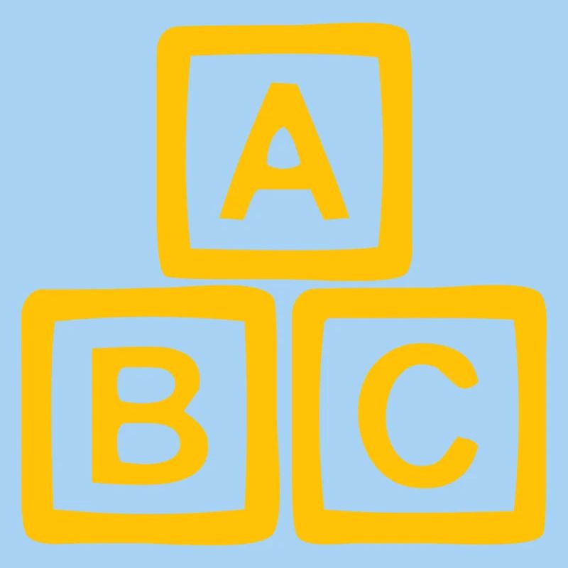 Conception de bloc ABC doré