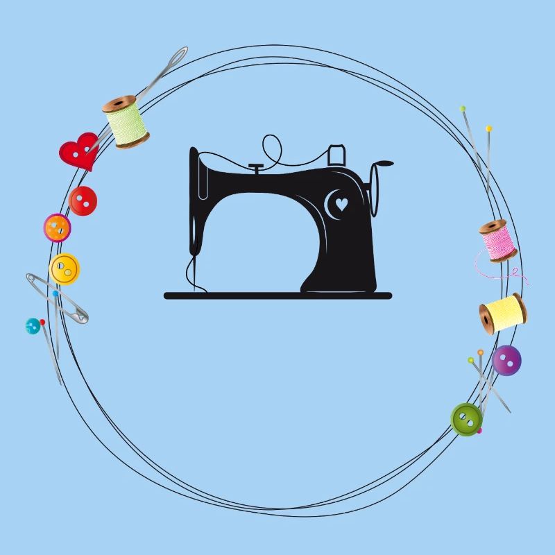 Vintage Sewing Machine – Creative Needlework Design